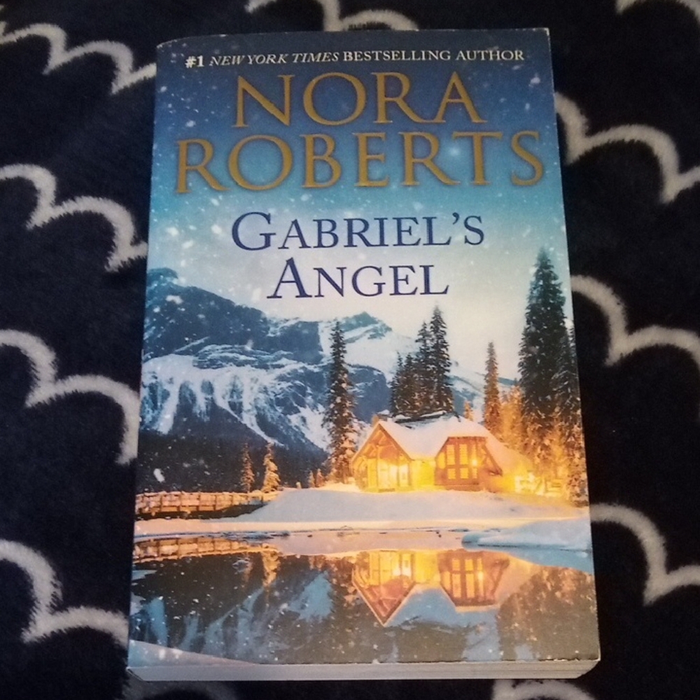 Silhouette 'Gabriel's Angel' Book with Scenic Blue and Gold Cover